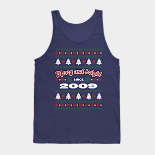 Merry and Bright Vintage Christmas Tank Top